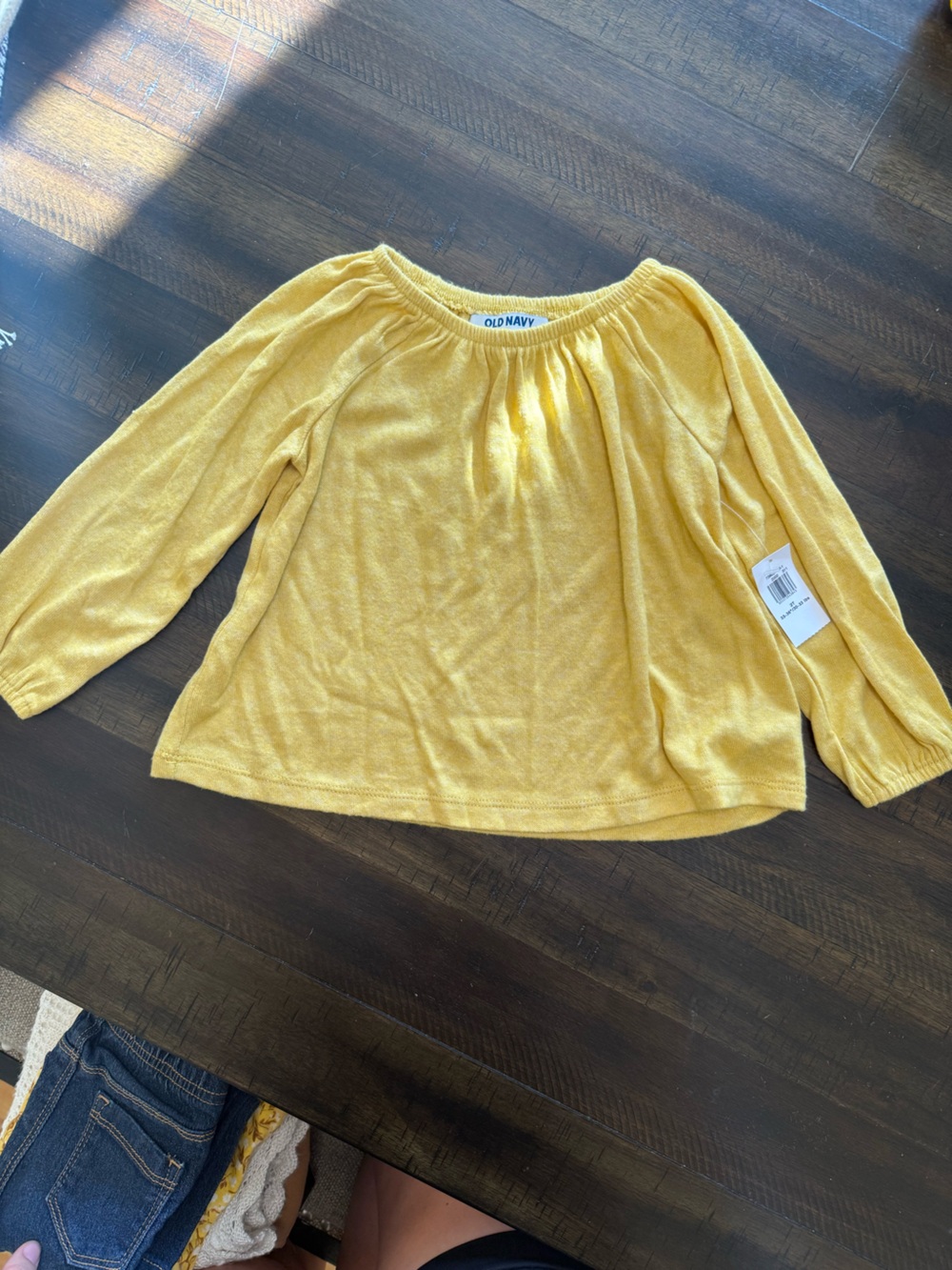 Old Navy Girls' Yellow Long-Sleeve Top
